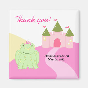 Princess Frog Castle Baby shower Favor Magnet Magneet