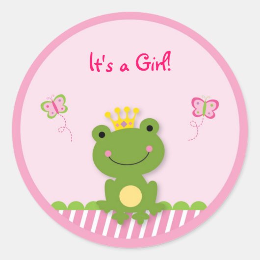 Princess Frog Fairy Tale Envelop Seals Stickers (Voorkant)