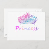 Princess (gekleurd) briefkaart (Voorkant / Achterkant)