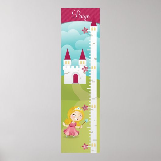Princess Growth Chart Poster (Voorkant)