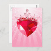 Princess hart briefkaart (Voorkant / Achterkant)