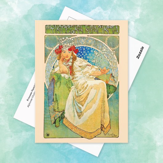 Princess Hyacinth Alphonse Mucha Briefkaart