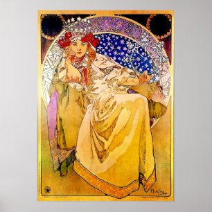 Princess Hyacinth Poster van Alphonse Mucha