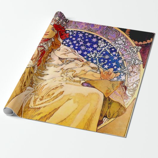 Princess Hyacinth Poster van Alphonse Mucha Cadeaupapier (Uitgerold)