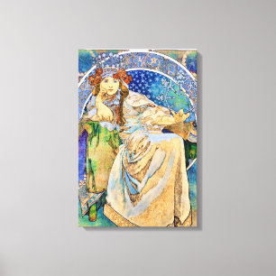 Princess Hyacinth Theater Advertisement Canvas Afdruk
