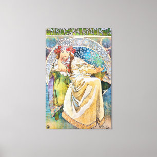 Princess Hyacinth Theater Advertisement Canvas Afdruk