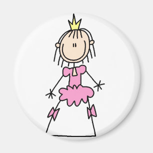 Princess in Ball Gown Magnet Magneet