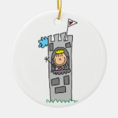 Princess in Castle Tower Keramisch Ornament (Voorkant)