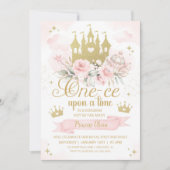 PRINCESS Invitation d'anniversaire 1er anniversair (Devant)