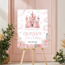 Princess Kasteel 16x20 Verjaardag Welkom Bord