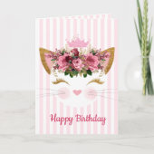 Princess Kitty Carte d'anniversaire (Devant)