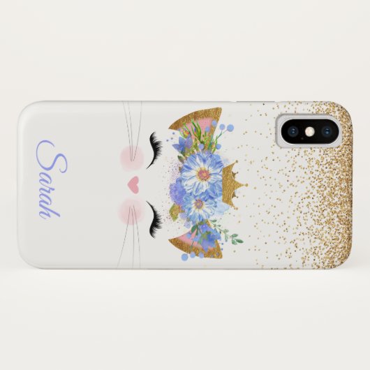 Princess Kitty iPhone X Coque (Dos (Horizontal))