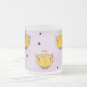 Princess kitty kat op paars matglas koffiemok (Center)