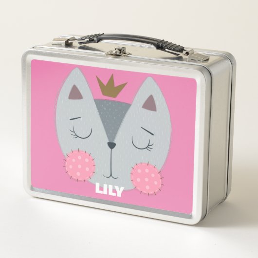 Princess Kitty Metal Personnaliser it Lunchbox (Devant)