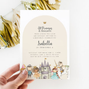 Princess Knight Invitation d'anniversaire