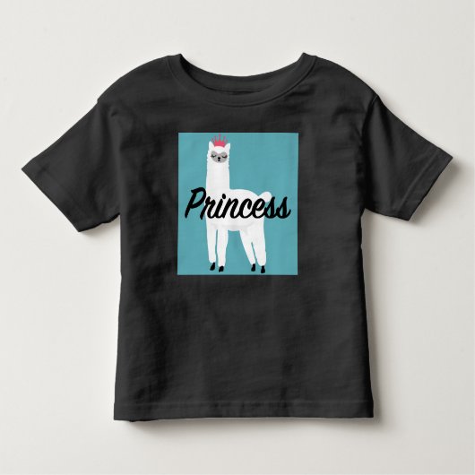 Princess Lama Design - Fijne Jersey T-Shirt voor P (Voorkant)