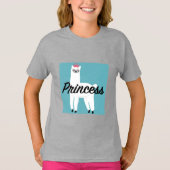 Princess Lama Design - Girls' Basic T-Shirt (Voorkant)