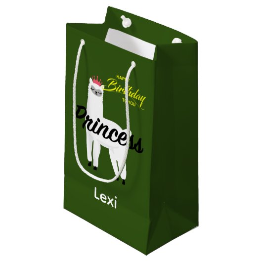 Princess Lama Design - Sac cadeau - Petit (Devant Angle)
