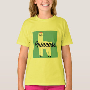 Princess Lama Design - T-shirt de base pour filles