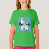 Princess Lama Design - T-shirt de base pour filles (Devant)