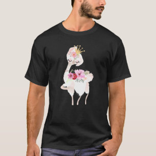 Princess Llama Alpaca Boy Girl Kinder T-shirt