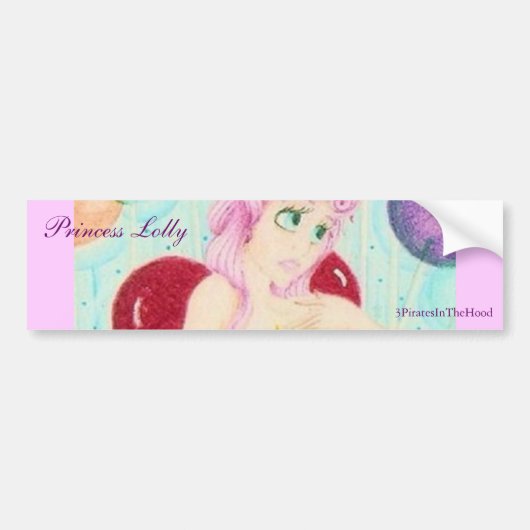Princess Lolly Bumpersticker (Voorkant)