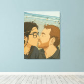 Princess love canvas afdruk (Insitu (Houten vloer))