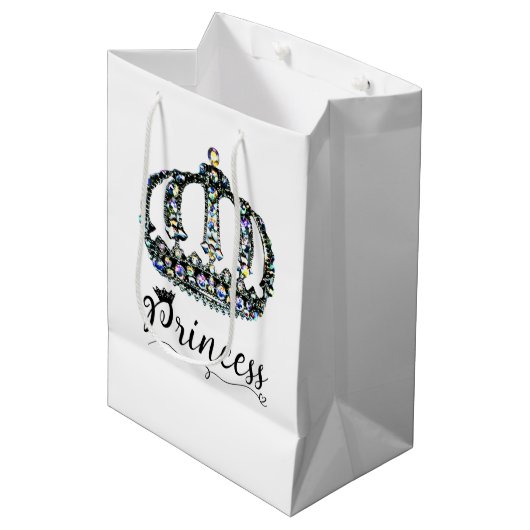 "Princess" Medium Cadeauzakje (Voorkant Gekanteld)