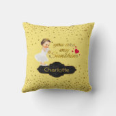 Princess Name | U bent mijn Sunshine Gold Nursery Kussen (Achterkant)
