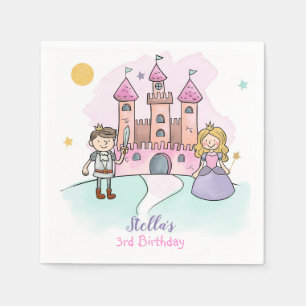 Princess Napkins Fairytale Party Girl Birthday Servet