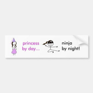 Princess Ninja Bumpersticker