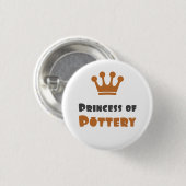 Princess of Pottery Ronde Button 3,2 Cm (Voorkant /achterkant)