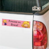 Princess on Board aanpasbare sticker (Op Truck)