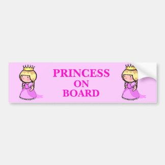 Princess On Board Bumpersticker