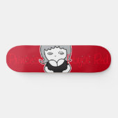 Princess on Royal Red 2 Skateboard (Horizontaal)