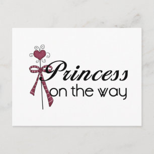 Princess on the Way - Gepersonaliseerd Briefkaart