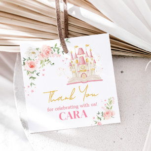 Princess Once Upon a Time Verjaardagsplein Bedankjes Labels