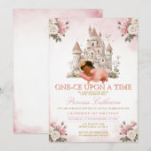 Princess ONE-CE Upon a time 1st birthday Castle Kaart (Voorkant / Achterkant)