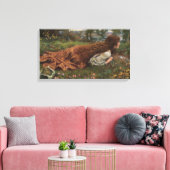 Princess out of School (door E.R. Hughes) Canvas Afdruk (Insitu (Woonkamer))