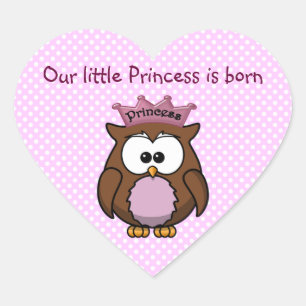 Princess owl hart sticker
