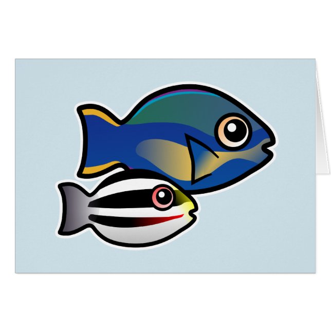 Princess Parrotfish with baby (Devant horizontal)