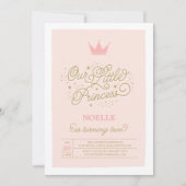 Princess Party 2e anniversaire| Invitation d'anniv (Devant)