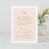 Princess Party 2e anniversaire| Invitation d'anniv (Debout devant)