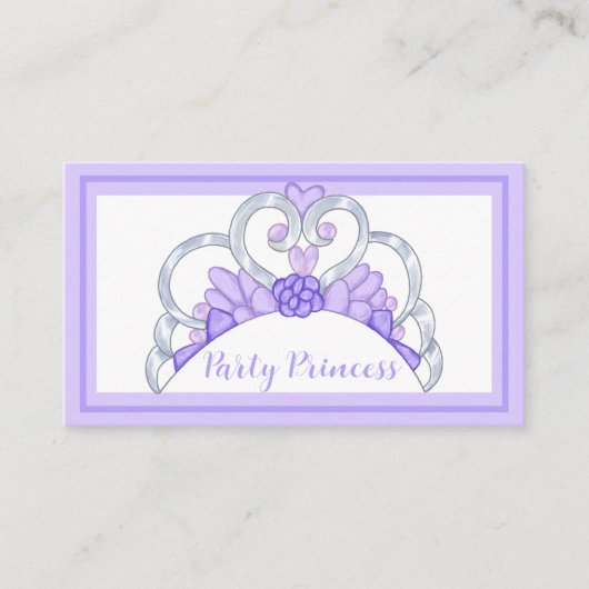 Princess Party Cartes de visite (Devant)