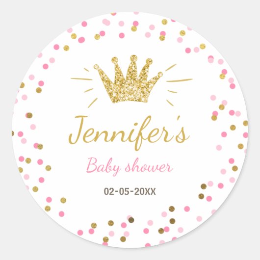 Princess Party Favoriser les étiquettes Enveloppe (Devant)