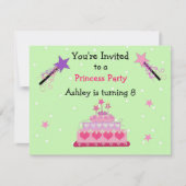 Princess Party Invitation d'anniversaire (Devant)