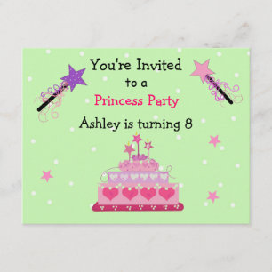Princess Party Invitation d'anniversaire