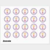 Princess Party Matching Envelope Stickers (Vel)