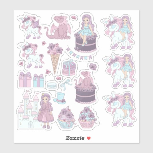 Princess Party Sticker Set (Vel)