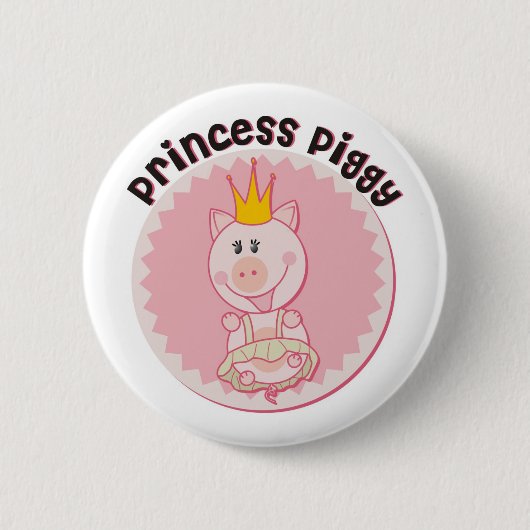 Princess_Piggy Ronde Button 5,7 Cm (Voorkant)